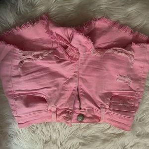 New American eagle neon pink shorts
